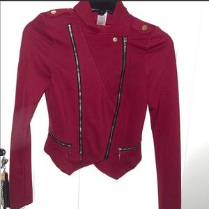 Windsor fushia/red zip up jacket XS